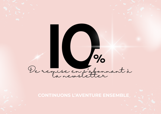 10 % pour vous remercier !
