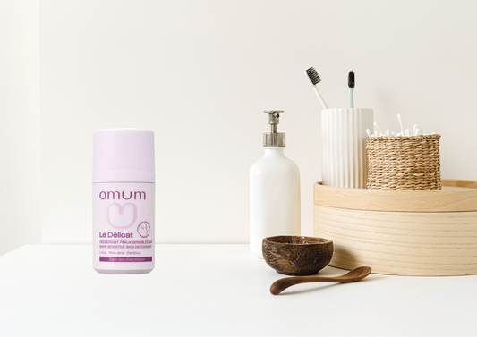 Déodorant bille sans sels d'aluminium peaux sensibles 24 h Le Délicat - 50ml - Omum